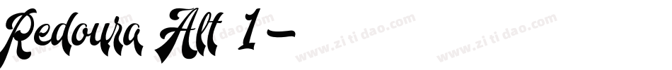 Redoura Alt 1字体转换